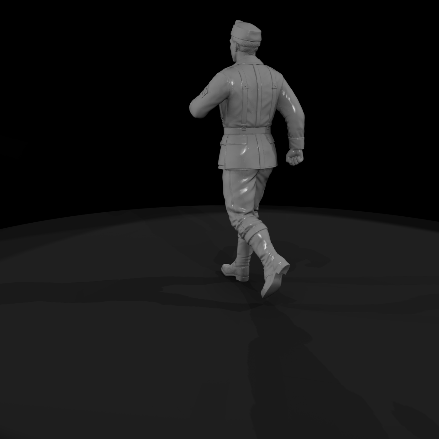 WWII GI on the March
