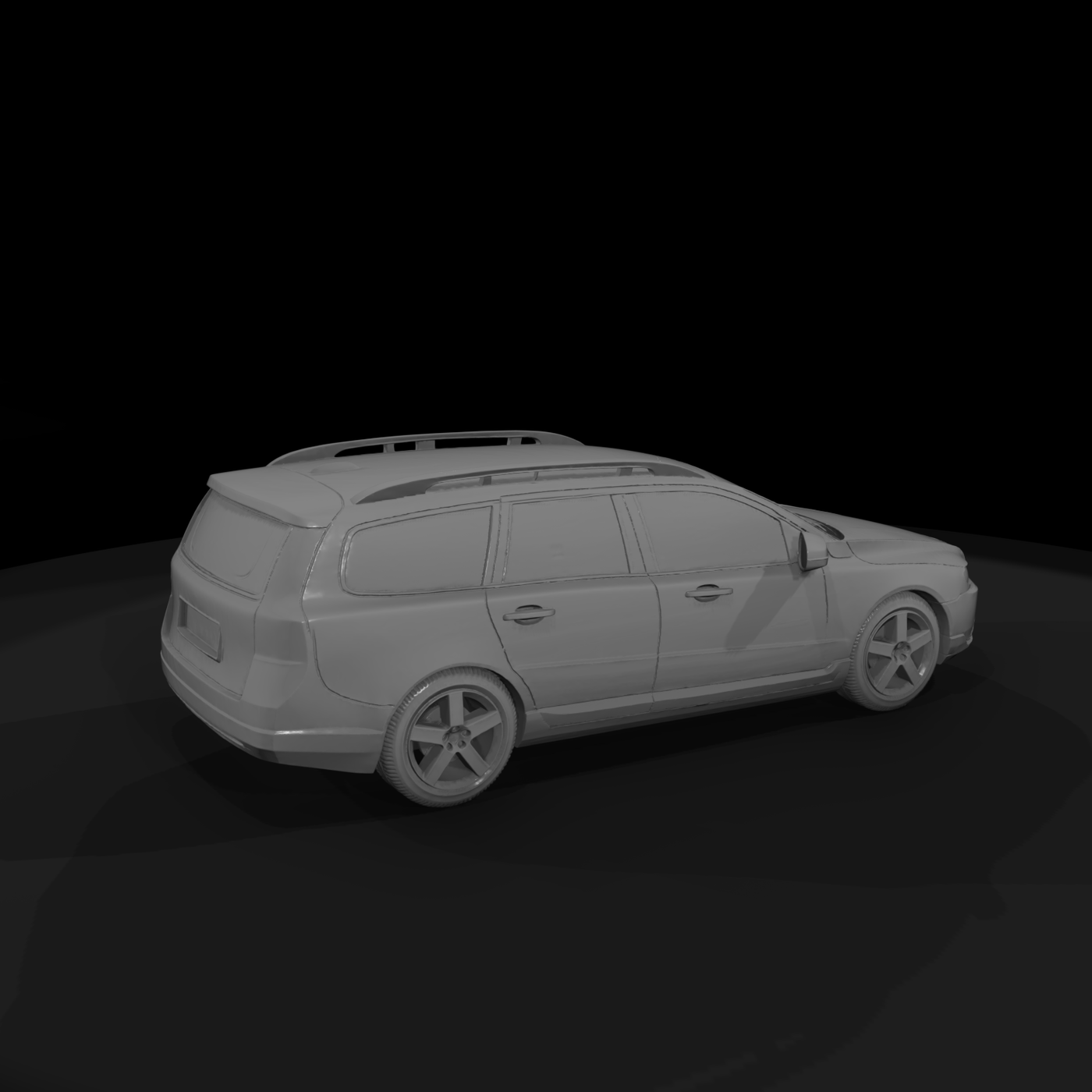 Volvo-style Estate Wagon — Shell