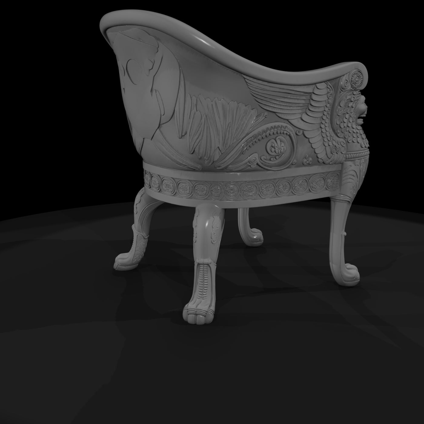 neoclassical_carved_lion_griffin_armchair_3d_model