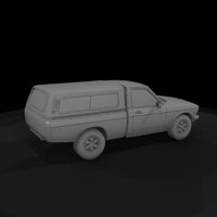 matte-untextured-classic-pickup-truck-3d-model-usl — thumbnail 5