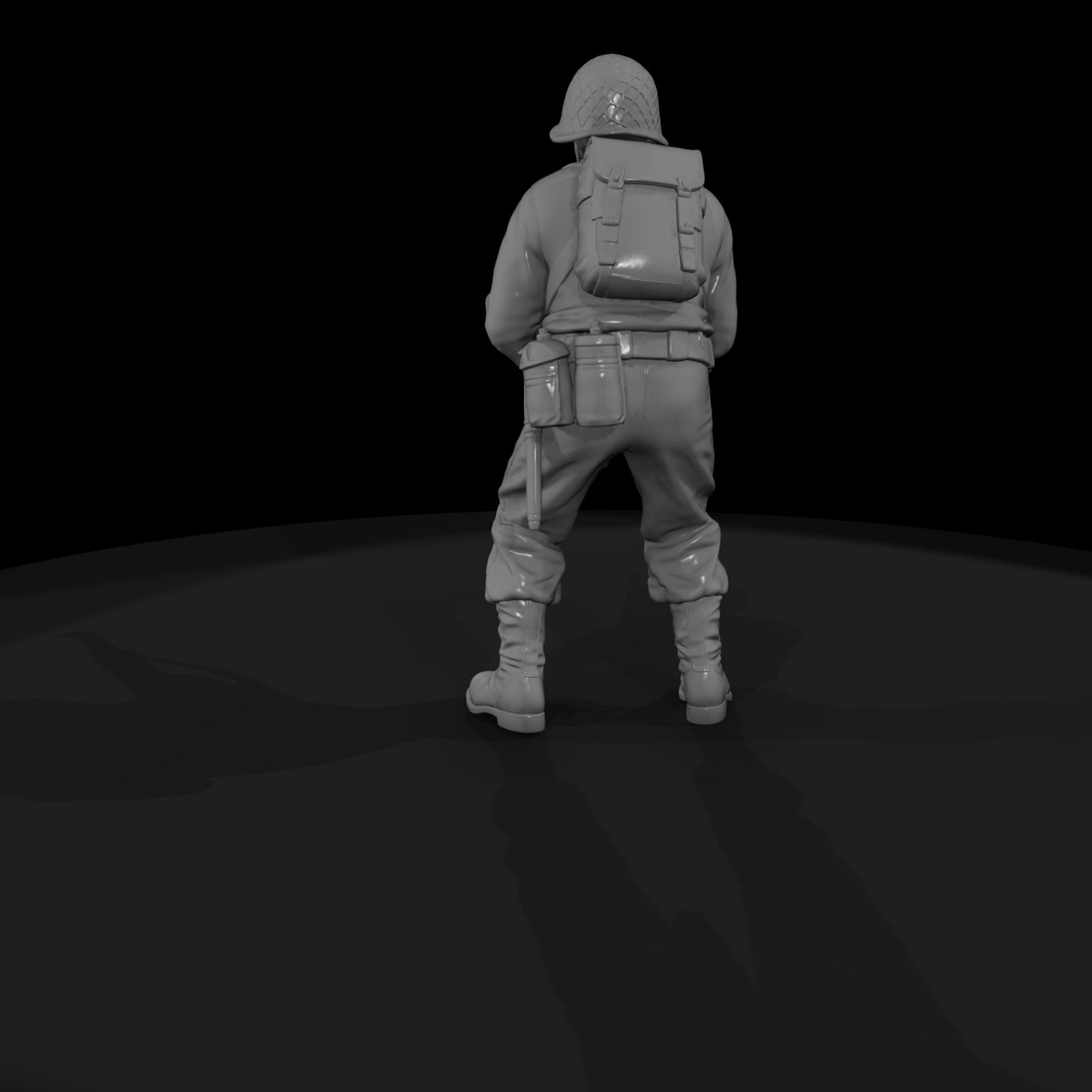 WWII US Army Rifleman on Guard