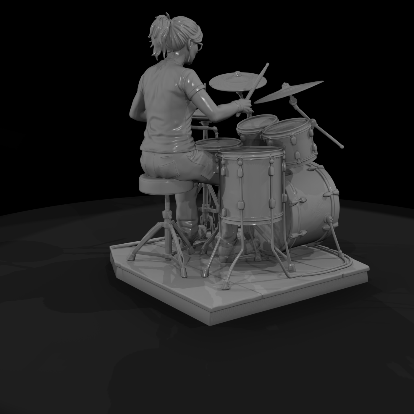 Bnd 107 Soloists Solo Drummer At A Full Kit
