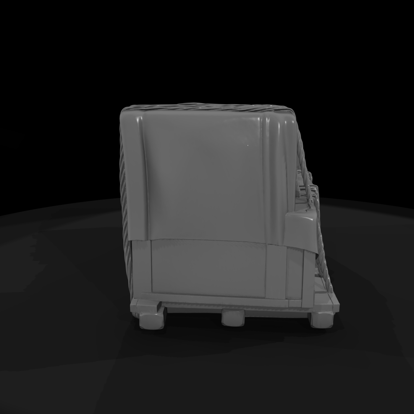 Stacked Cargo Crates on Pallet