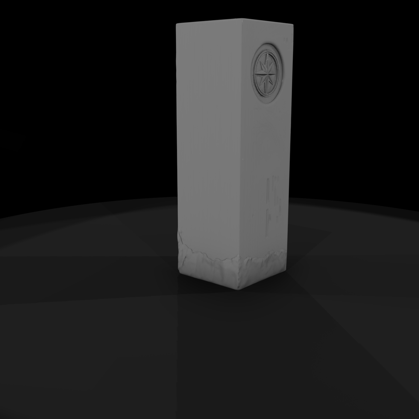 Compass Rose Decorative Pillar