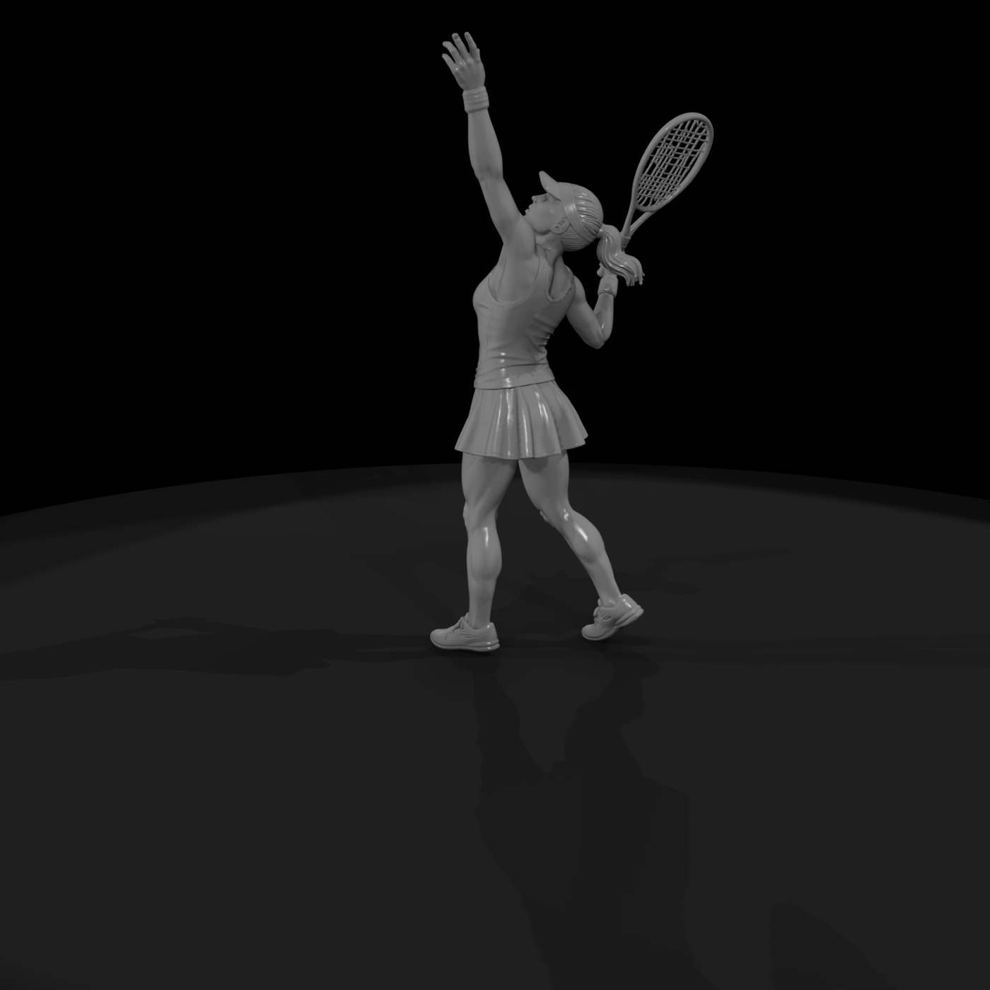 0081 Sports Tennis Serve F