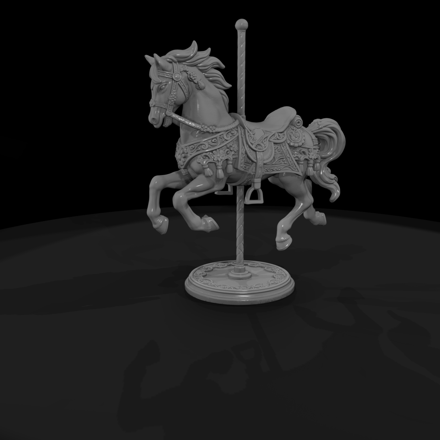 Cir 137 Ride Carousel Horse
