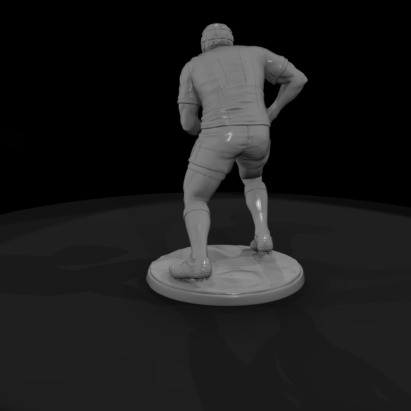 Rugby Forward with Ball