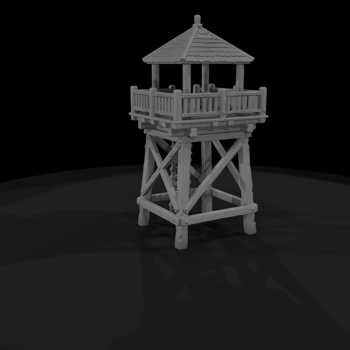 Mil 045 Wild West Fort Timber Lookout Tower