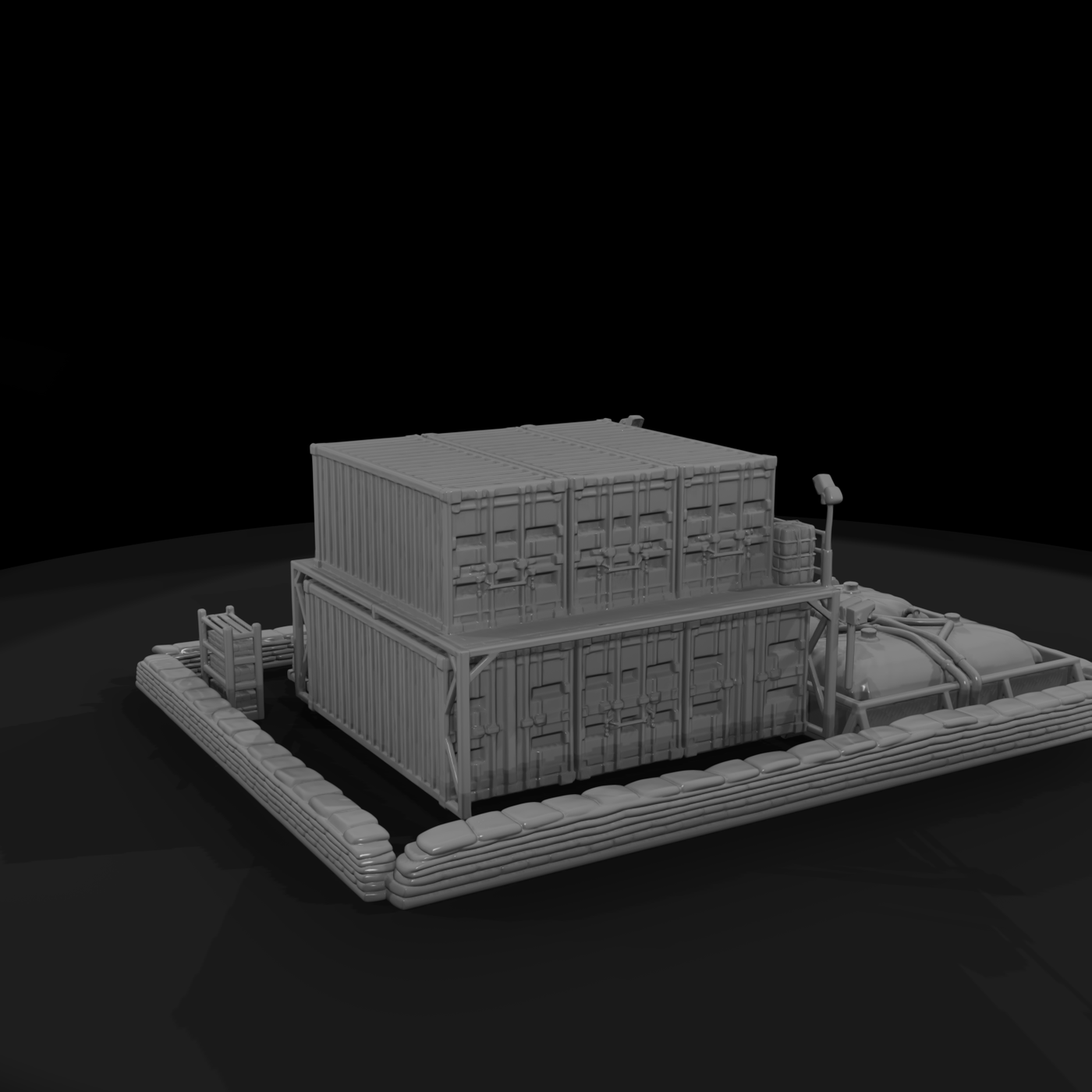 Mil 245 Modern Desert Forward Supply Depot