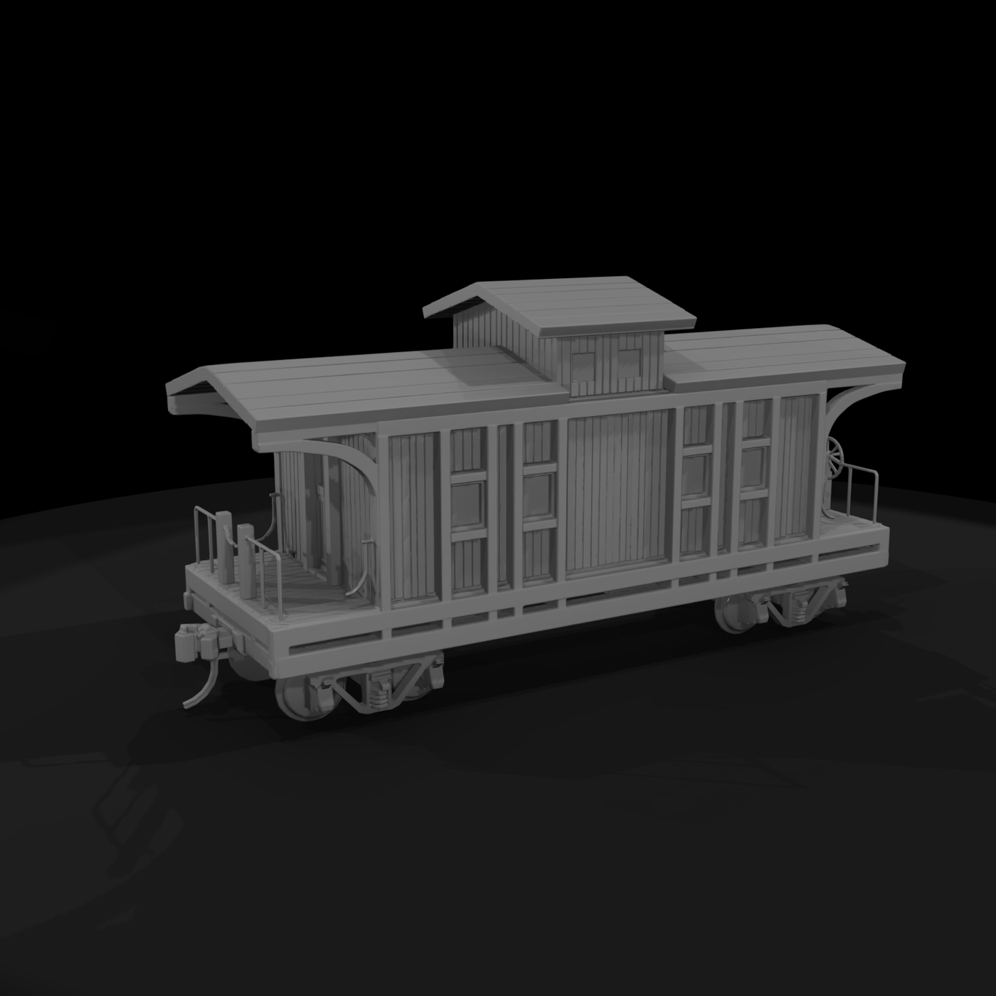 20260612 Model Wooden Caboose Cd578788E1