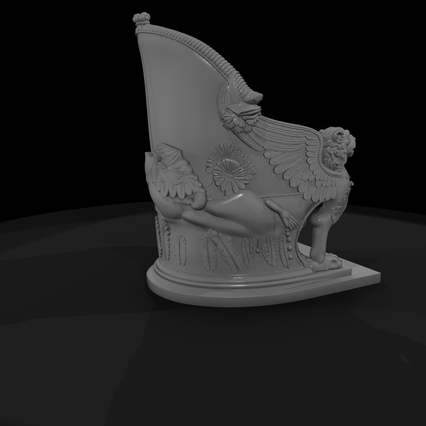Neoclassical Griffin Armchair — Ornate Throne
