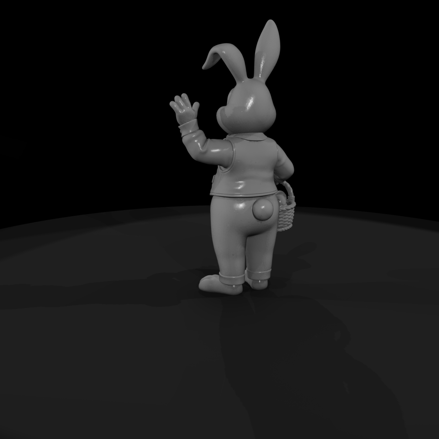 Easter Bunny with Egg Basket