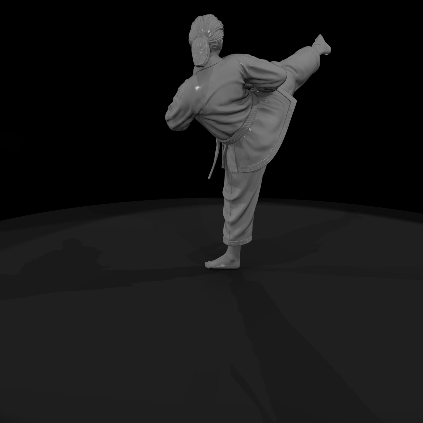 0093 Sports Martial Artist Kick