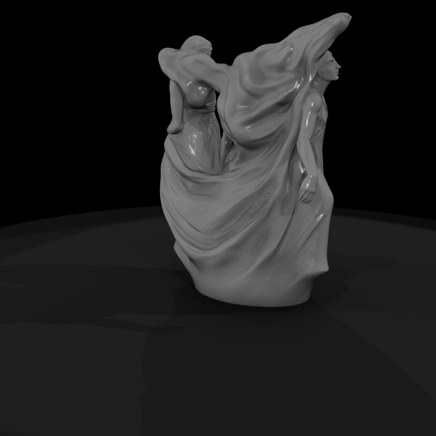 Classical Trio — Three Female Figures Sculpture