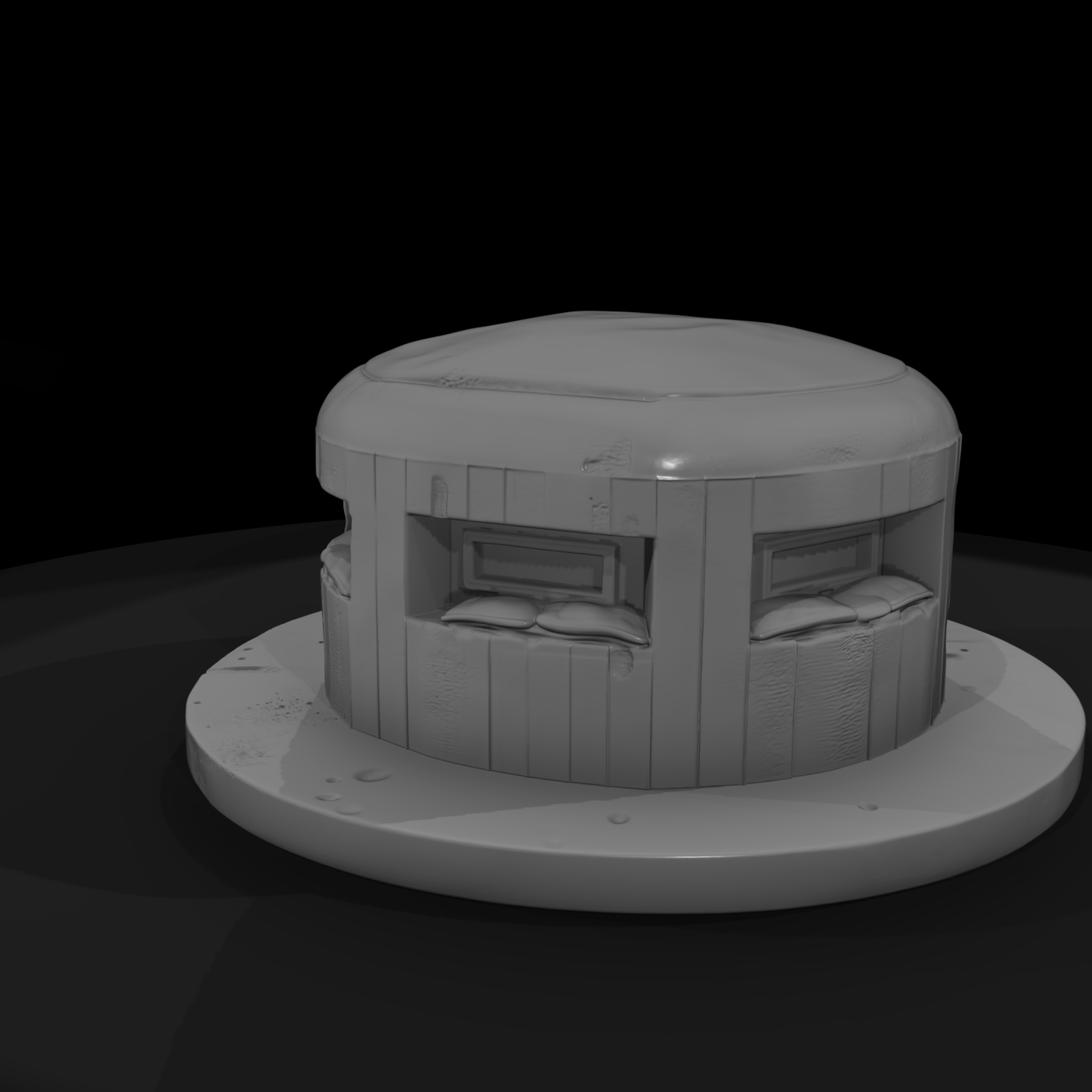 WWII Pacific Reinforced Pillbox