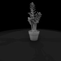 stylized-zz-plant-in-pot-3d-printable-miniature-573193 — thumbnail 6