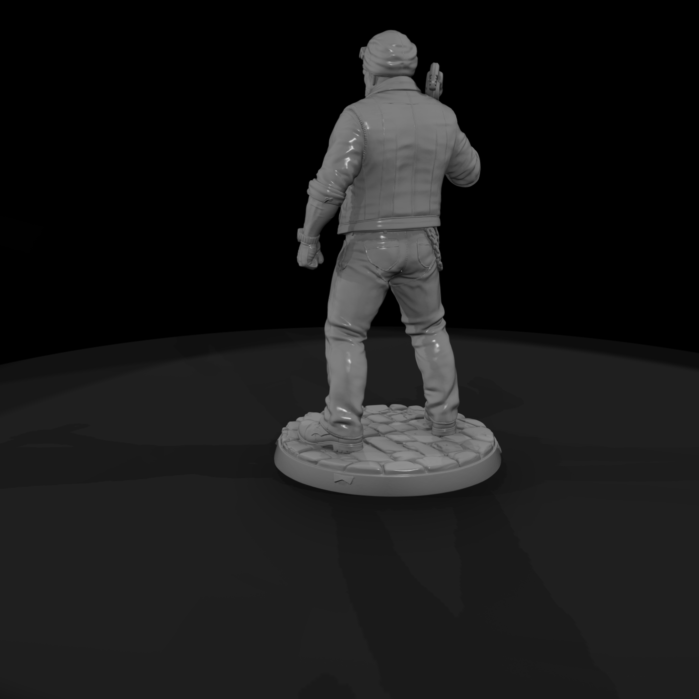 Outlaw Biker with Wrench