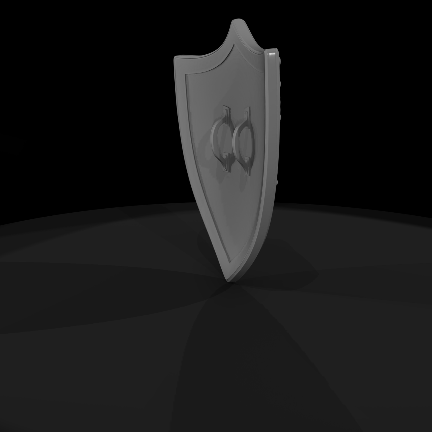 Ornate Gothic Kite Shield — Medieval & Wargames