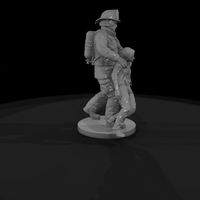 Firefighter Carrying a Rescued Victim — thumbnail 6