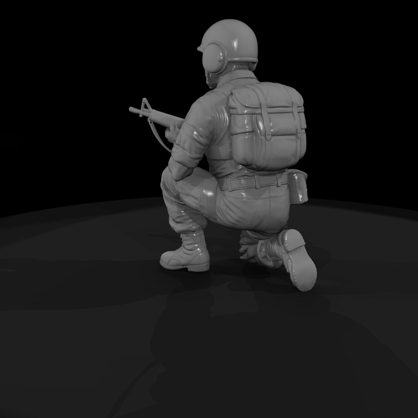 Vn Army 084 Vietnam U S Army Scout Figure