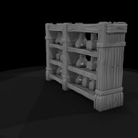 stylized-medieval-potion-shelf-3d-model-pwdjdgq9 — thumbnail 5