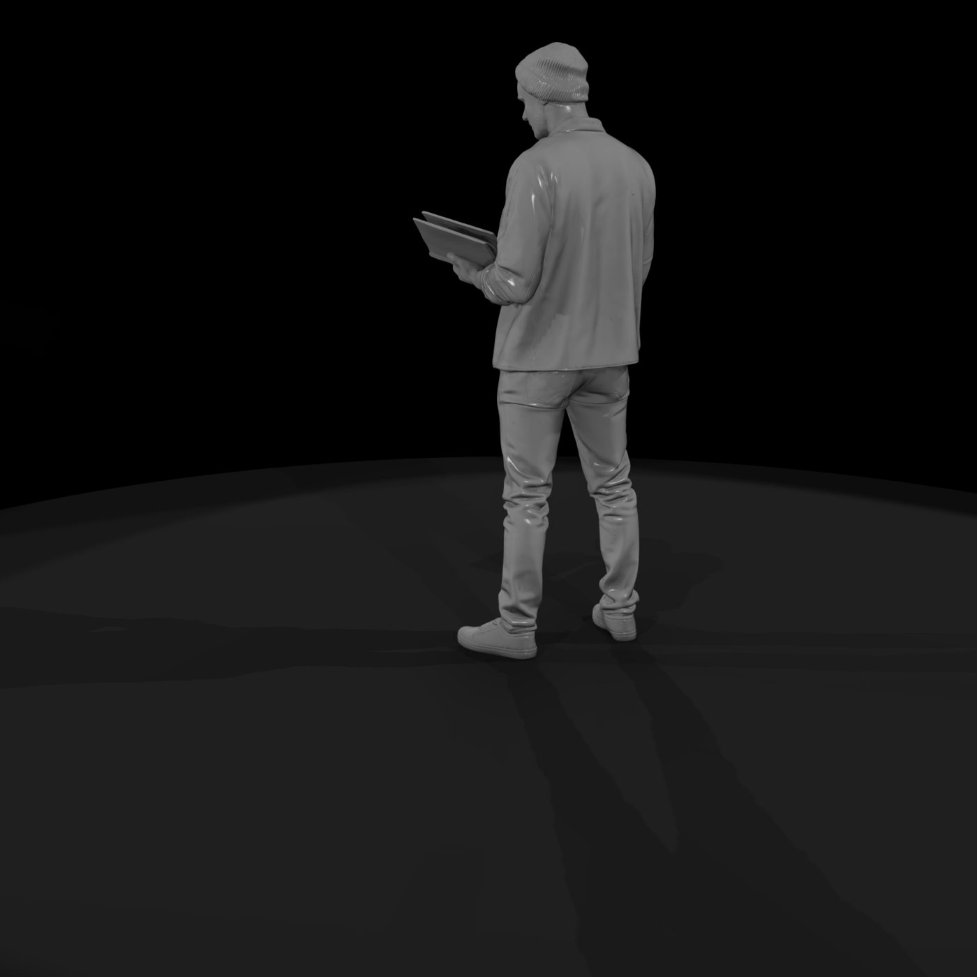 Modern Graphic Designer — Sketchbook Pose