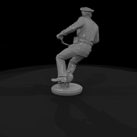1950s Motorcycle Patrolman Riding Pose — thumbnail 6