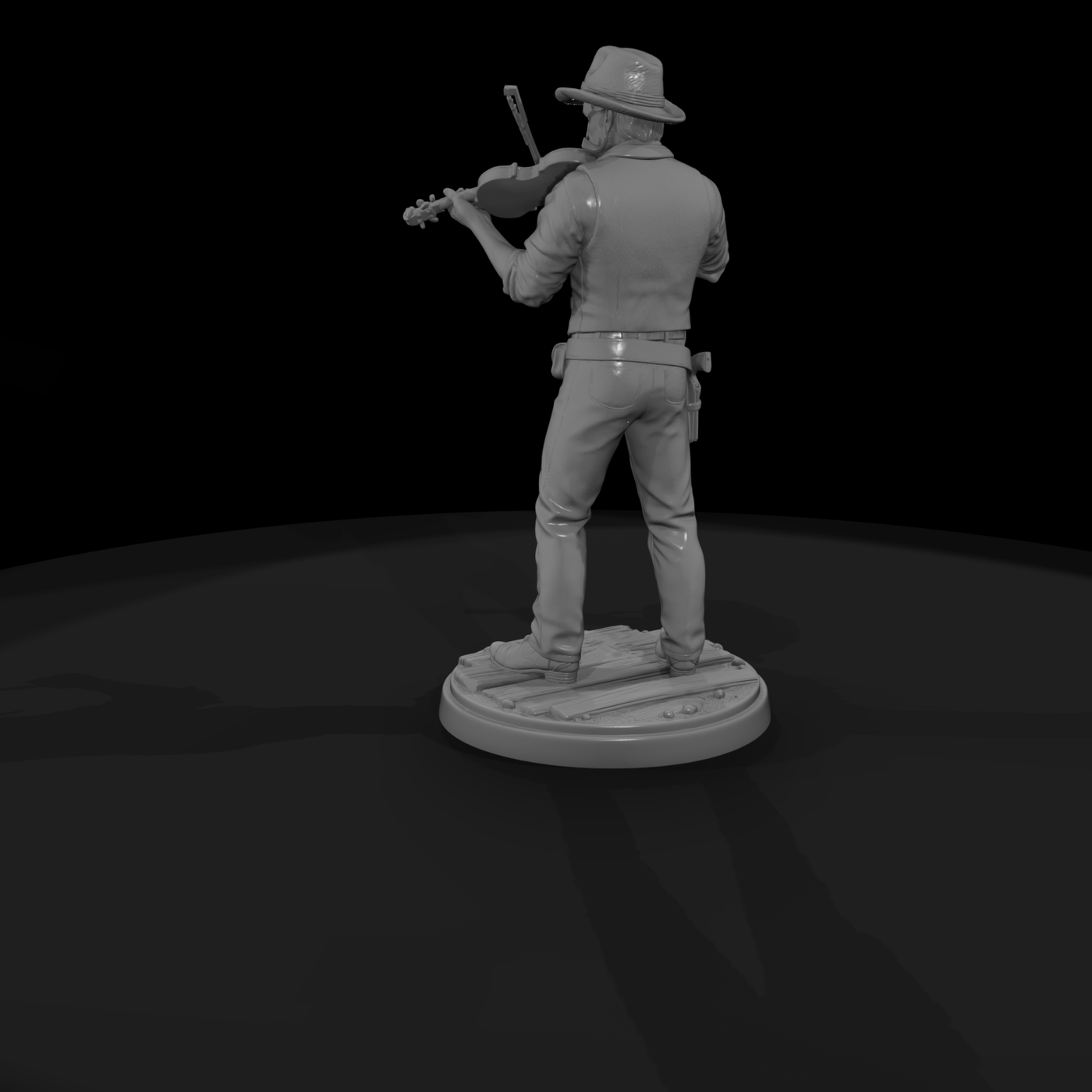 Old West Fiddle Player