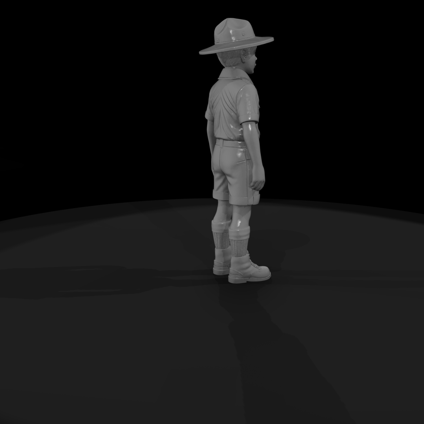 Stylized Boy Scout (Single Piece)