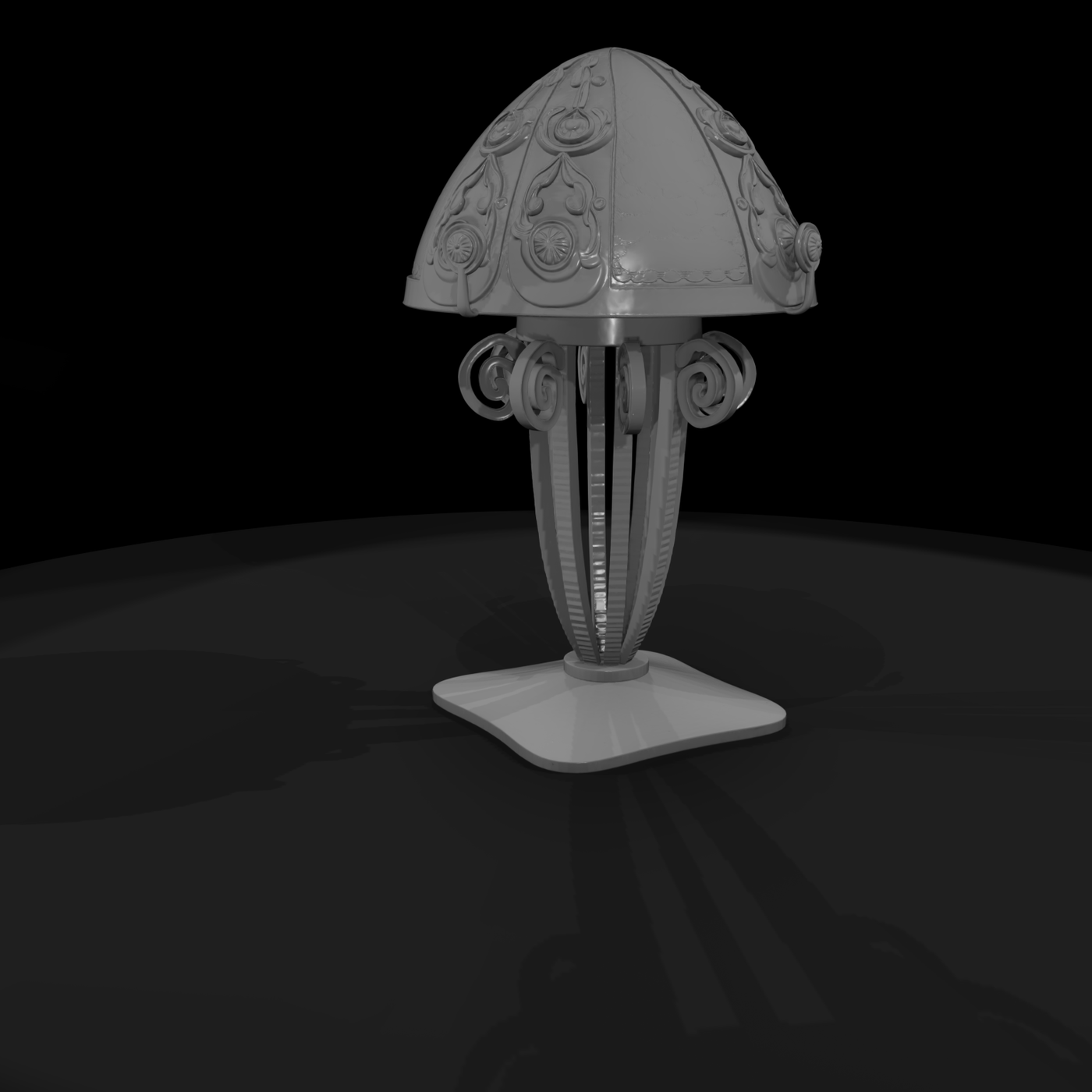 Art Nouveau Table Lamp & Railway Layouts