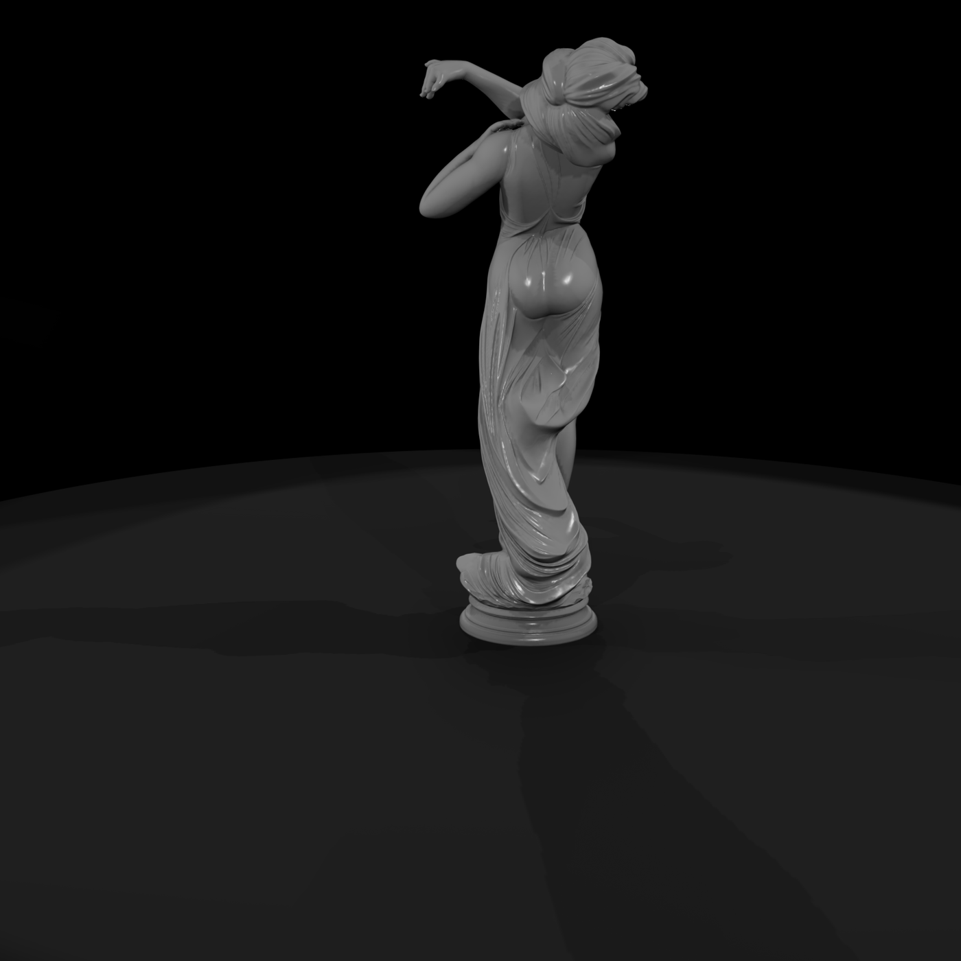 Neoclassical Dancing Female Statue
