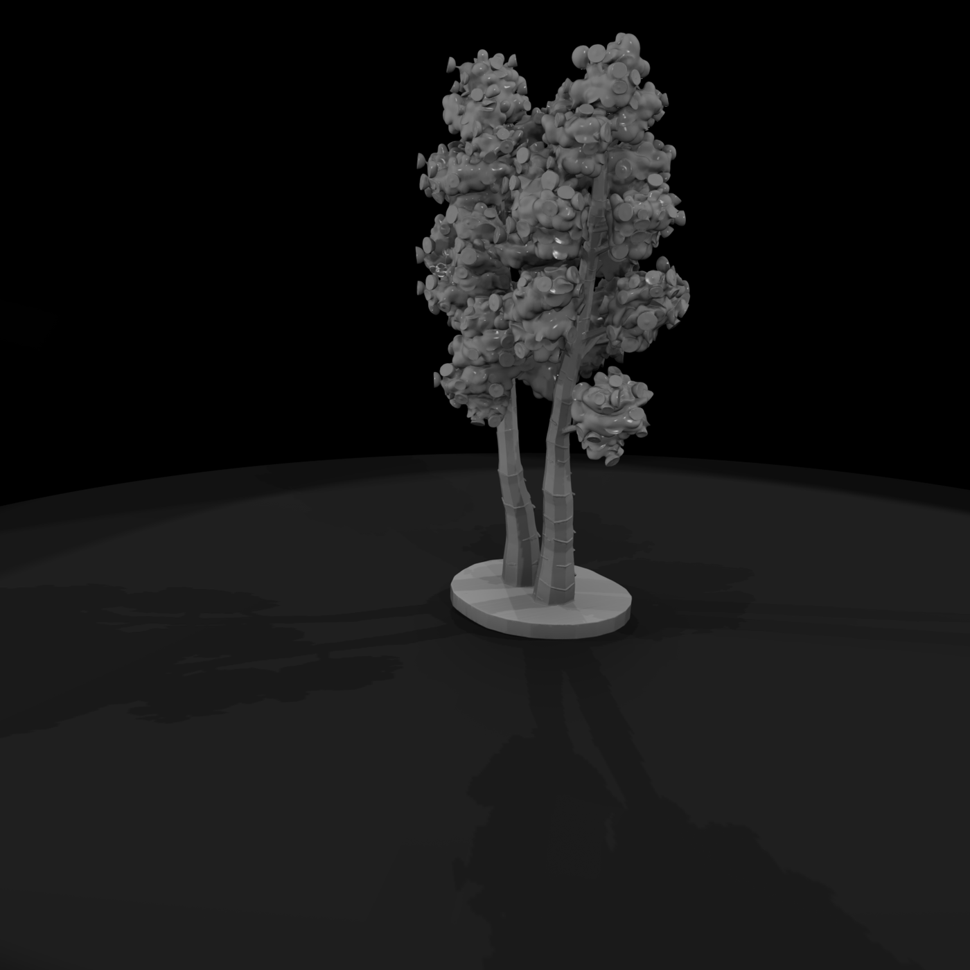 Stylized Twin Birch Tree