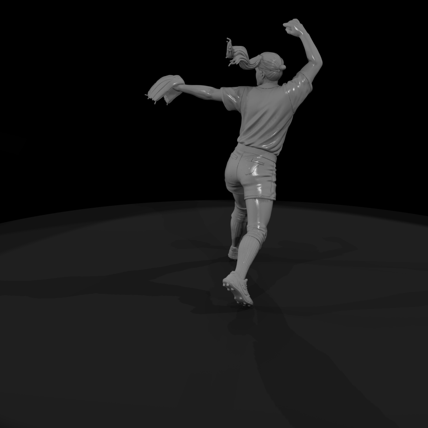 0079 Sports Softball Pitcher F