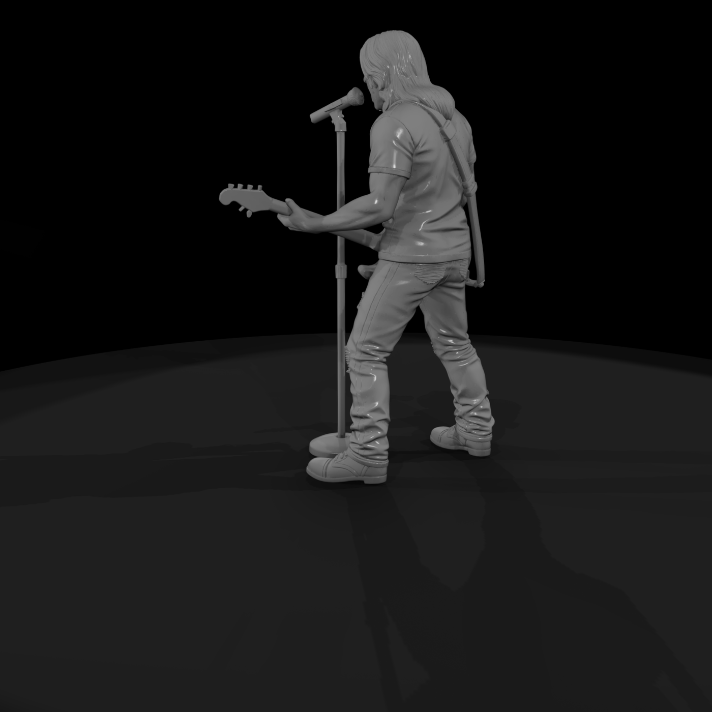 0187 Musician Electric Guitar Mic