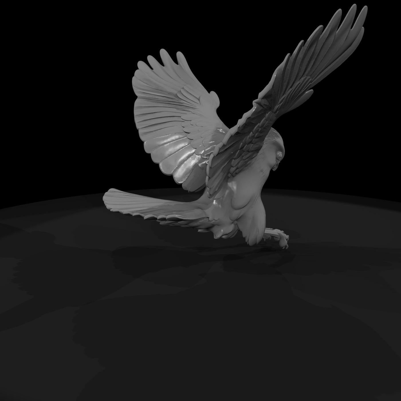 stylized-falcon-figurine-perched-441076