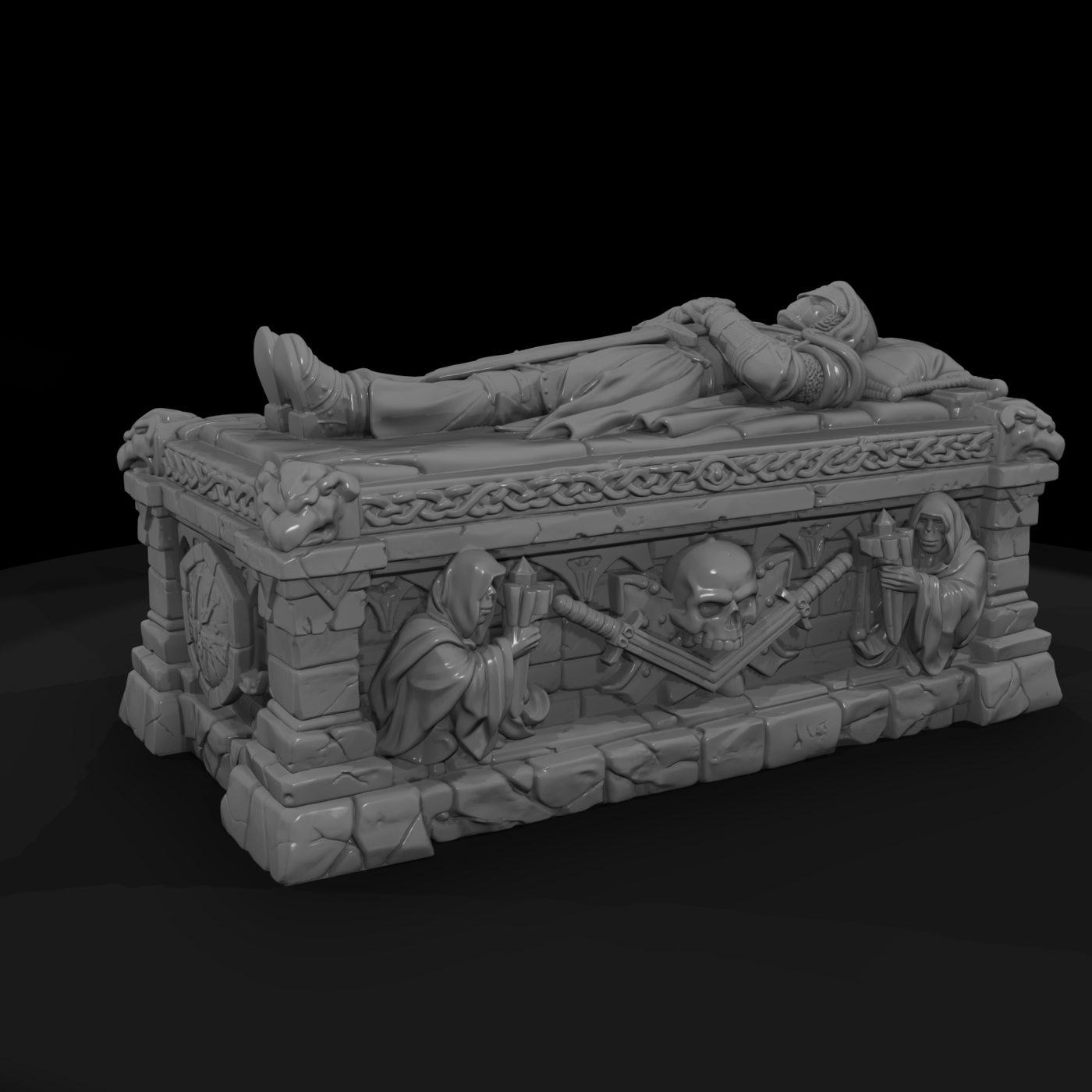 Knight's Stone Tomb with Effigy