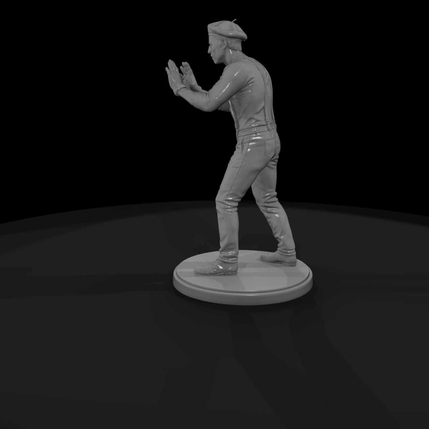 Street Mime Pressing an Invisible Wall