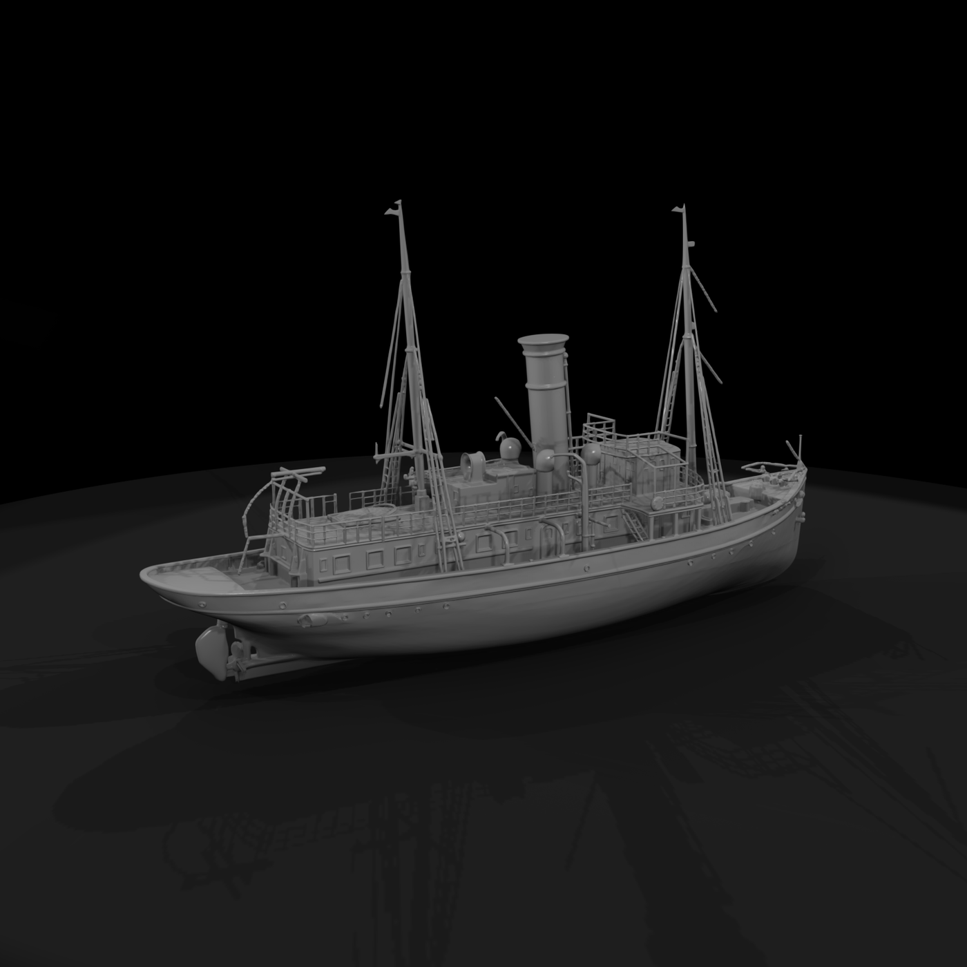20260612 Model Steamship With Masts 0628E83A85