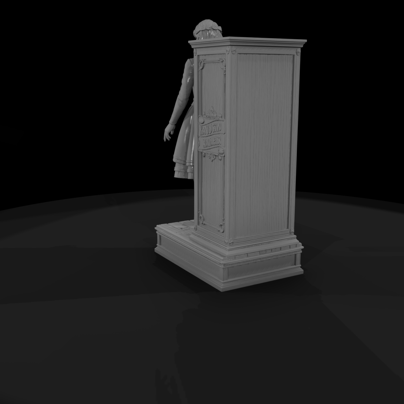 Stage Illusion Assistant and Cabinet