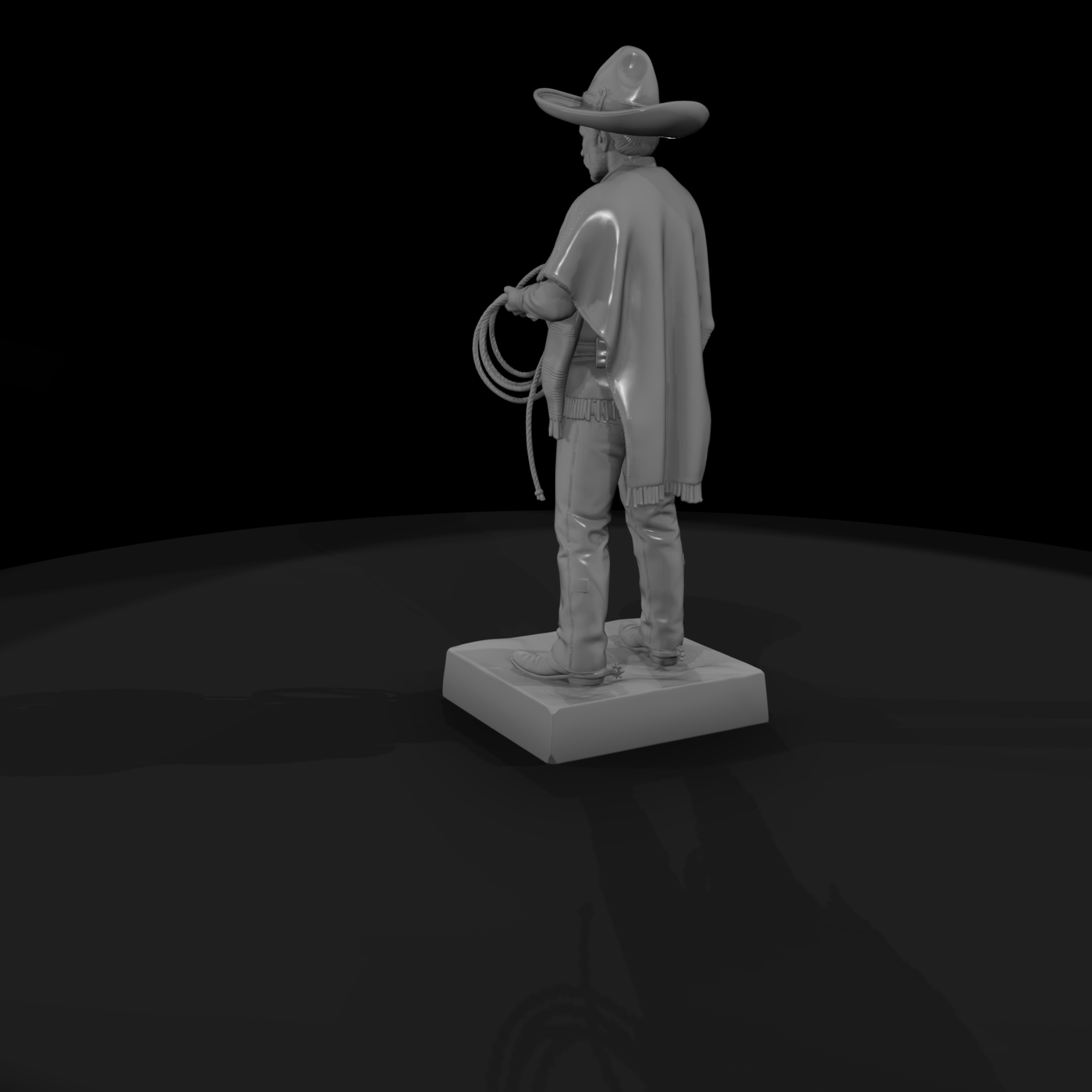 Mexican Vaquero with Lariat
