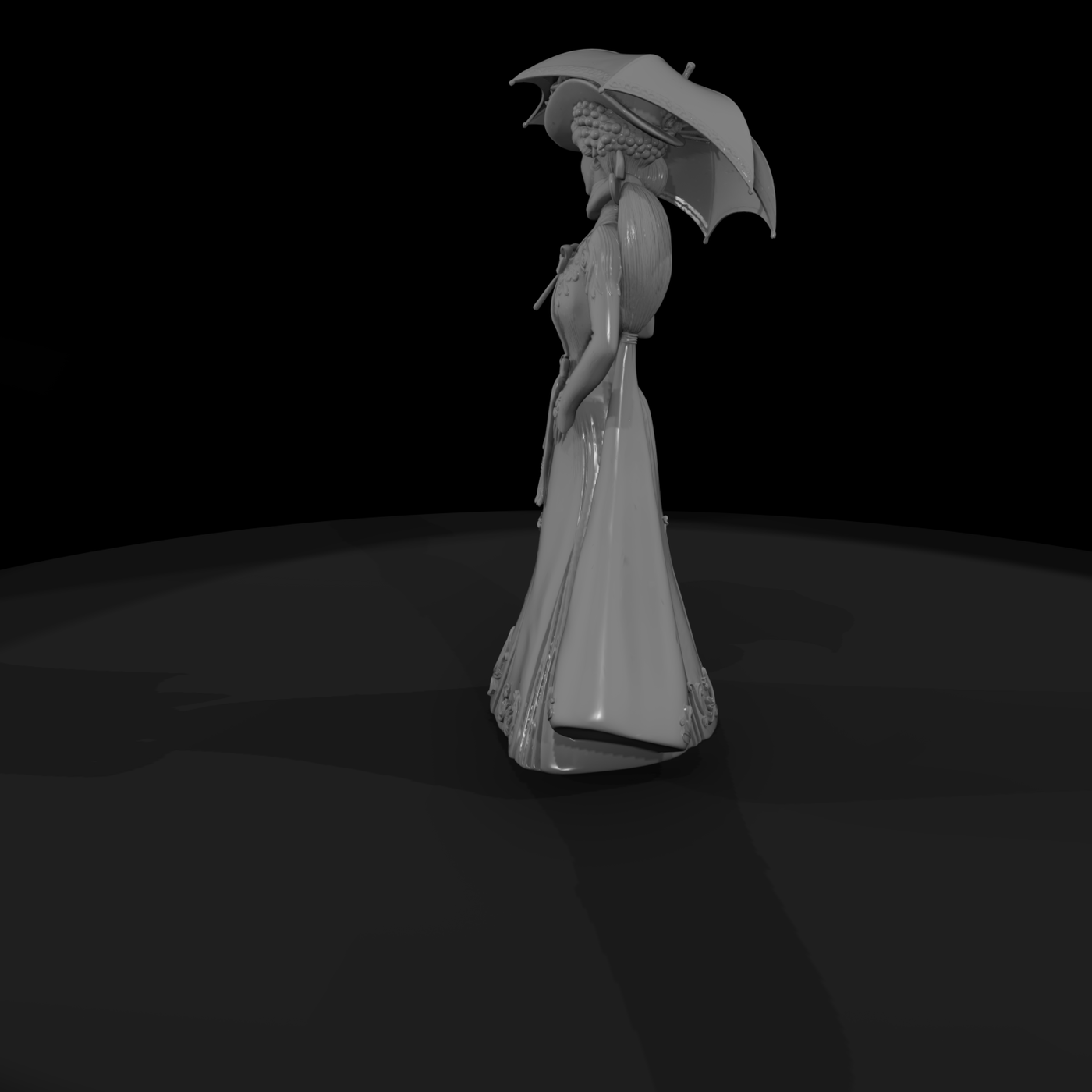 Edwardian Lady with Parasol