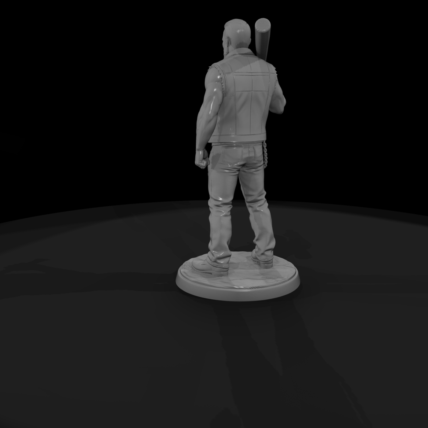 Outlaw Biker Enforcer with Bat