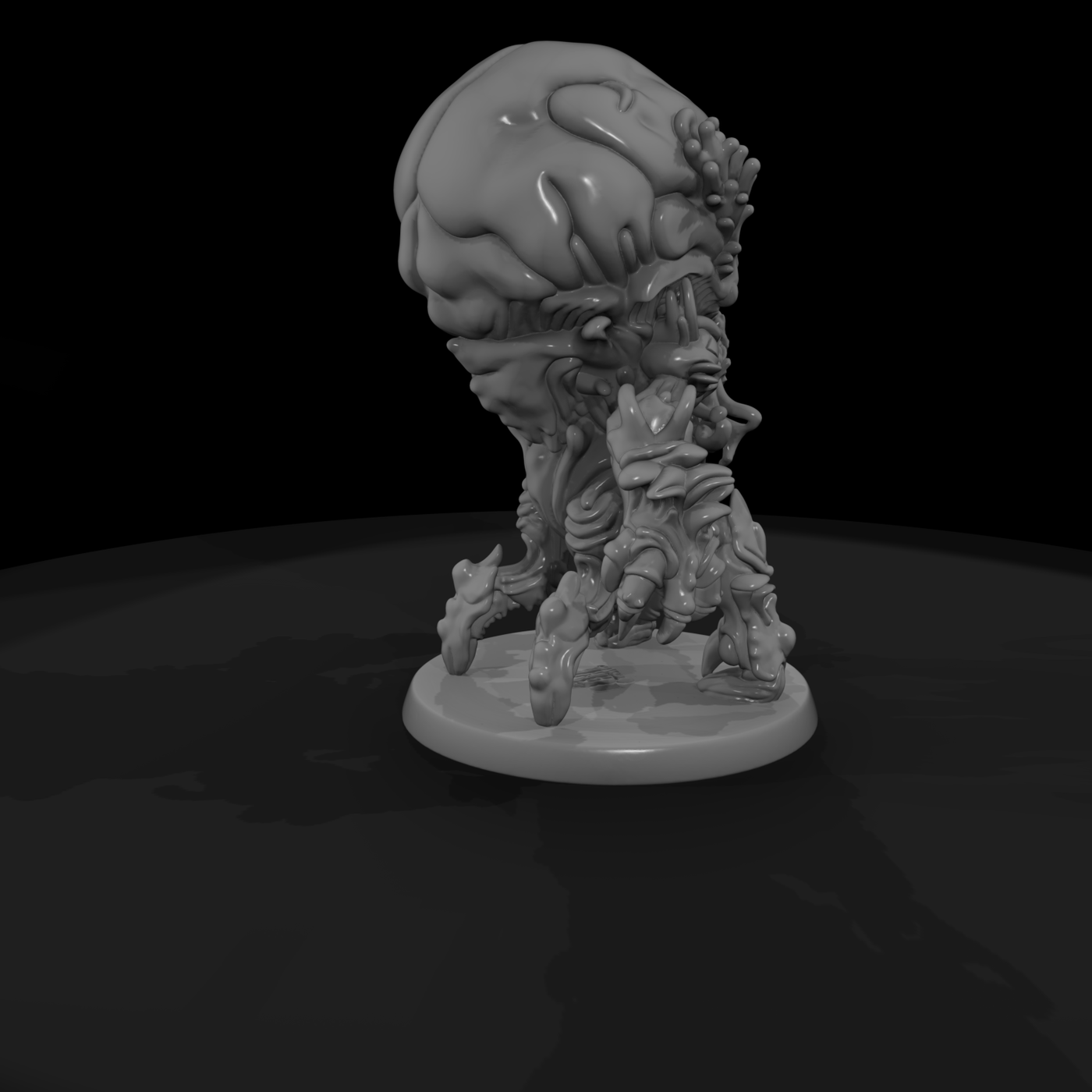 Stylized Lovecraftian Mycoid Monster 3D Miniature