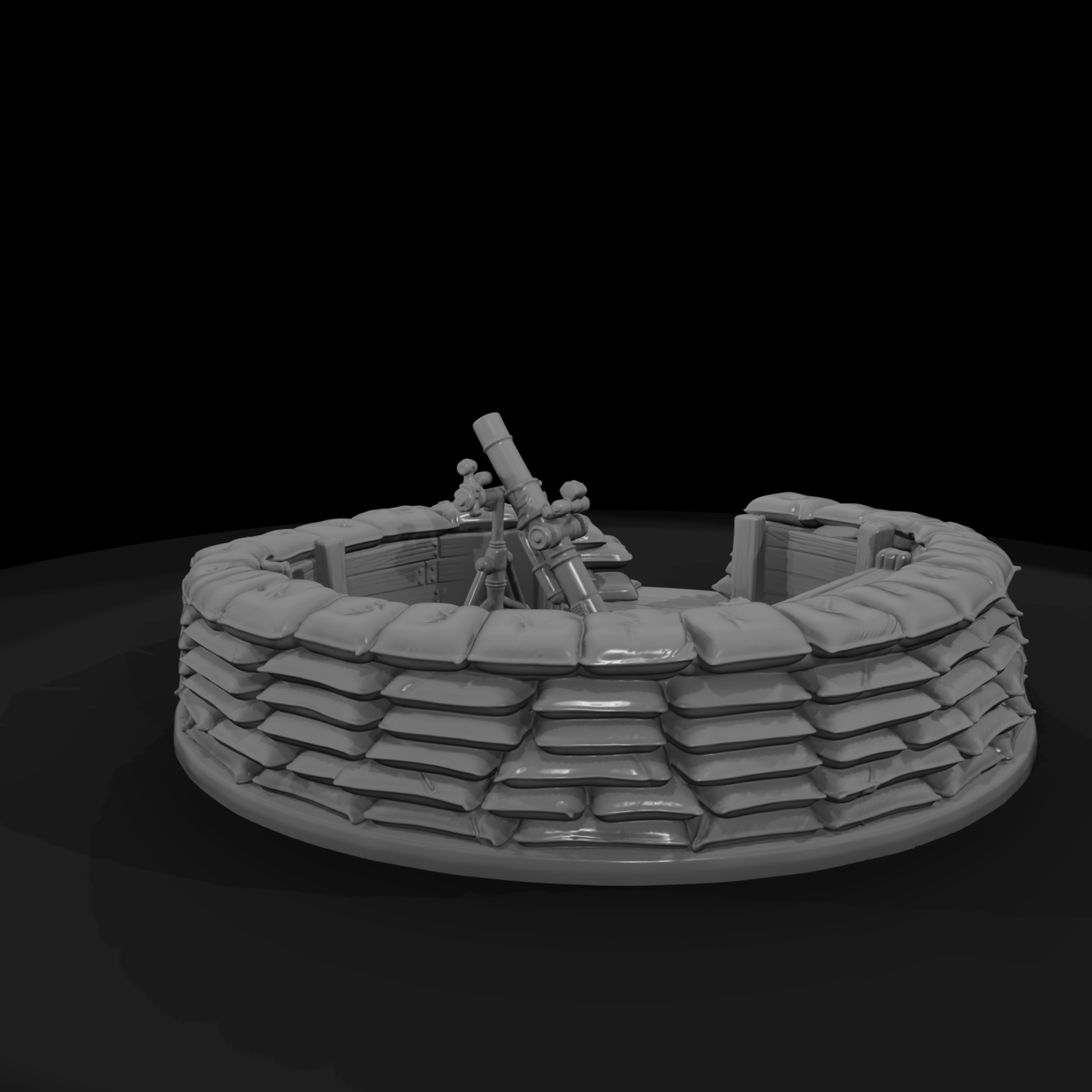 Mil 093 Ww2 Pacific Mortar Pit