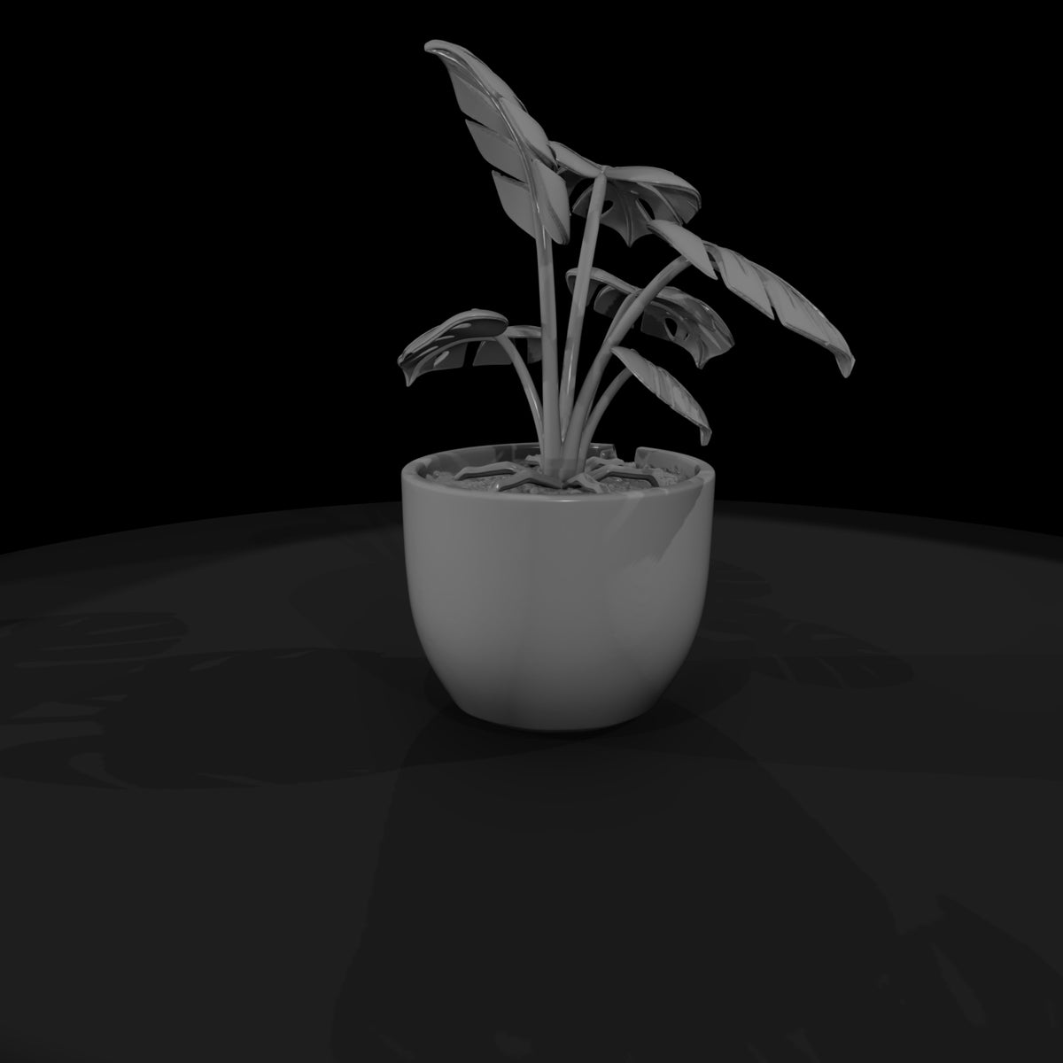 minimalist-monstera-potted-plant-3d-printable-miniature-048520