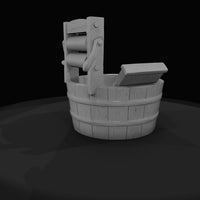 wooden-wash-tub-with-wringer-and-washboard — thumbnail 5