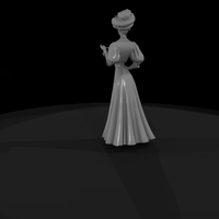 Edwardian Lady with Large Hat — thumbnail 6
