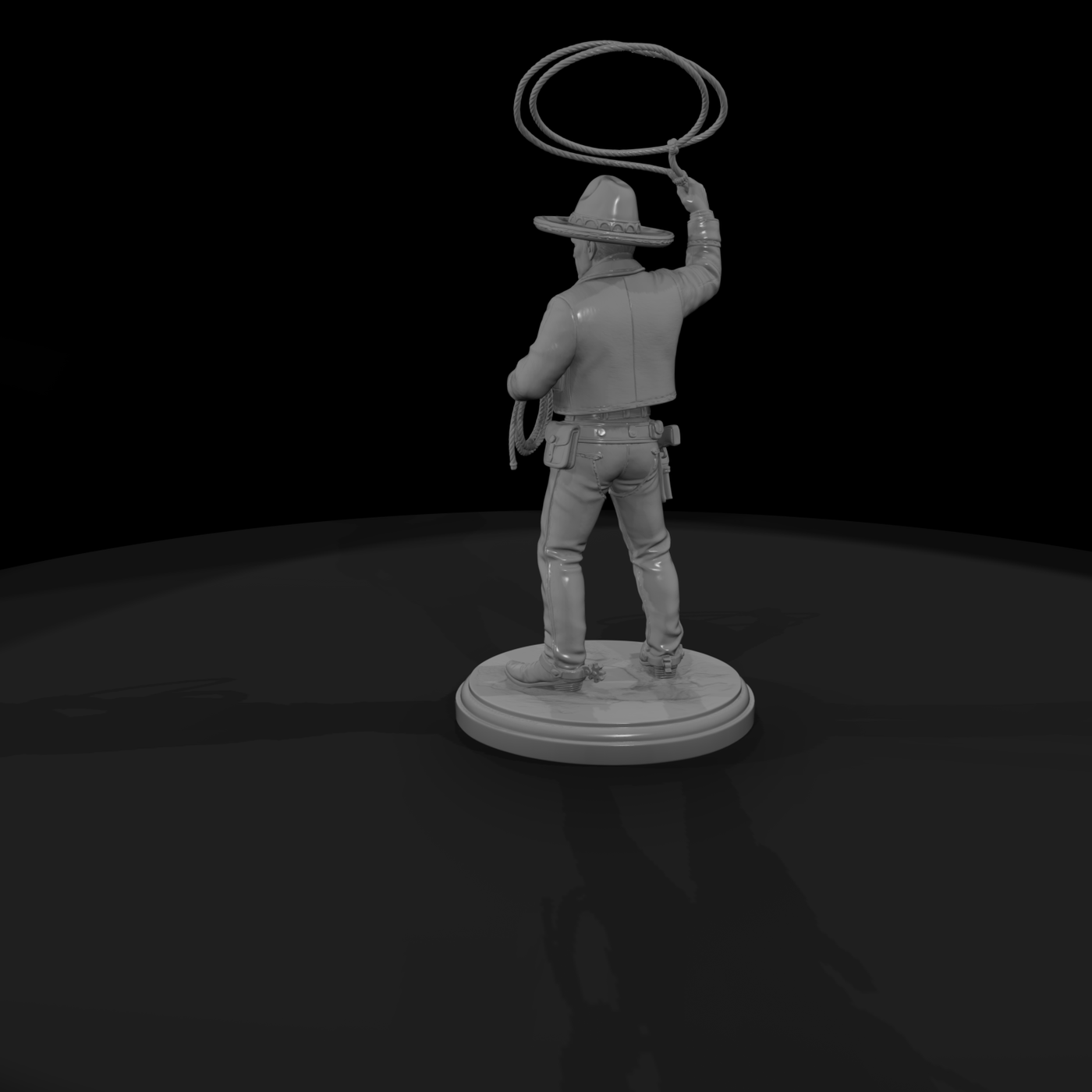 Vaquero Cowboy with Lasso