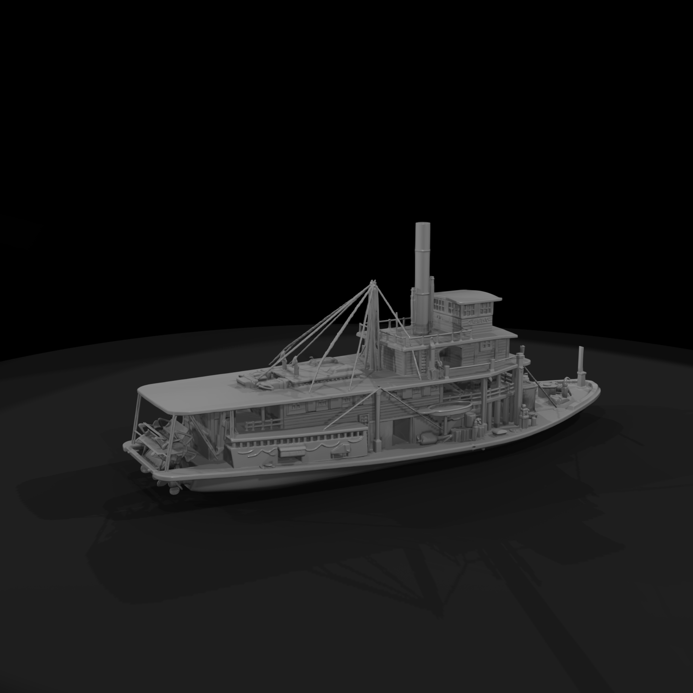 20260612 Paddlewheel Steamboat Model 83Dfa68C11