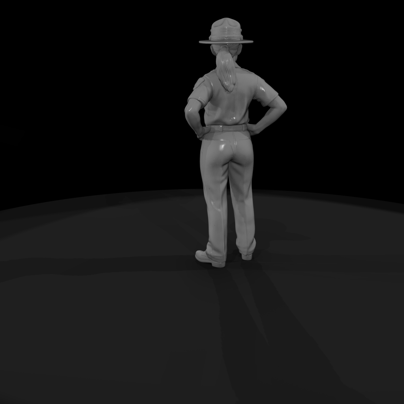 Park Ranger in Campaign Hat